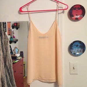 Zara basics cream tank