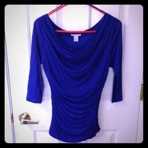 1/2 sleeve ruched top