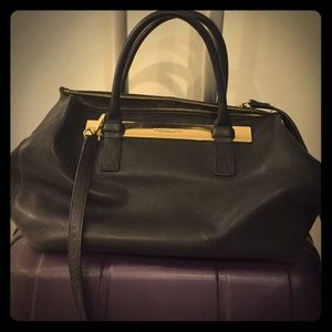 Vince Camuto black leather purse
