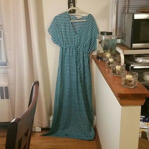 Blue and white MK dress worn twice beautiful long