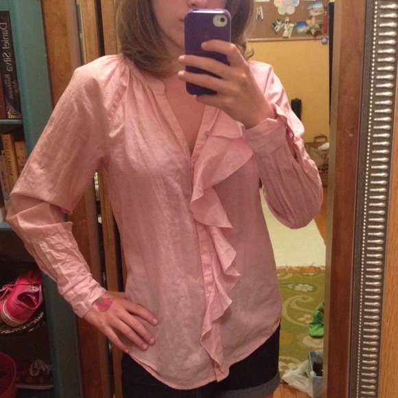 LOFT pink dress shirt