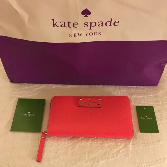 kate spade Clutches & Wallets - NWT Kate Spade Neda Wallet in Hotrose