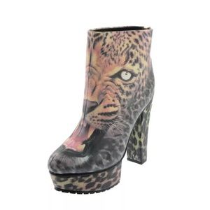 IRON FIST NEW Leopard Platforms Booties Shoes 9