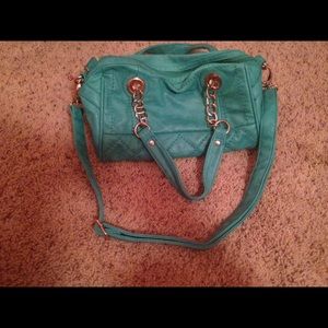 Big Buddha teal or Aqua shoulder bag