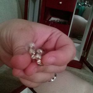 Gold earrings