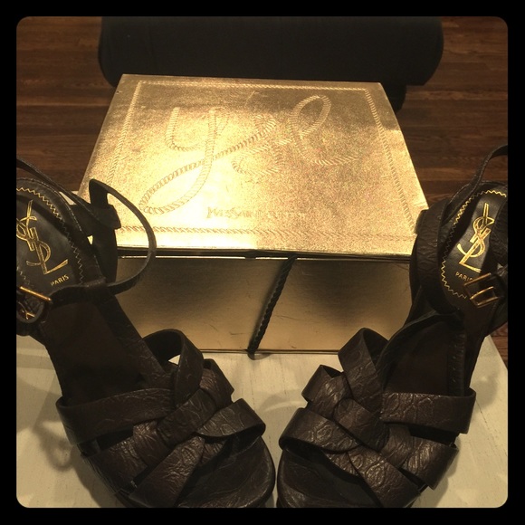 YSL tribute platform sandal. Limited edition
