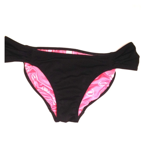 Victoria's Secret Pink black hipster bottom