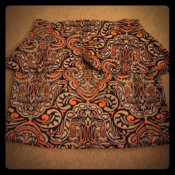 Print peplum skirt size 6 (xs)