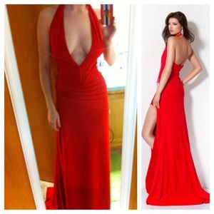 Red jovani dress