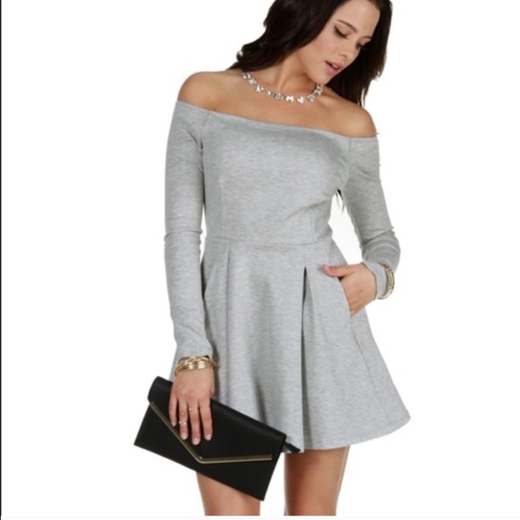 WINDSOR Dresses & Skirts - Grey Skater Dress