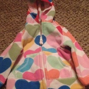 Baby Sweater Colored Hearts