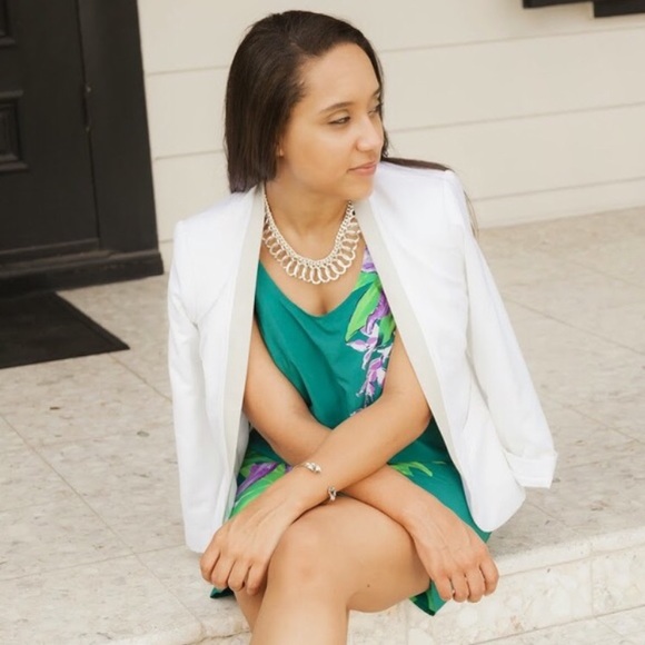 The Limited Jackets & Blazers - The Limited White Open Front Blazer