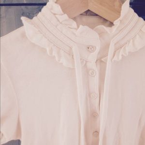 Pretty ivory jersey top from Anthro