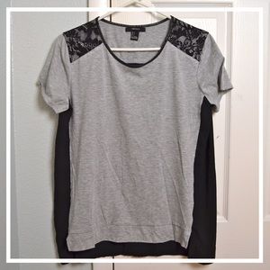 Grey Top With Lace Detailing 🐦