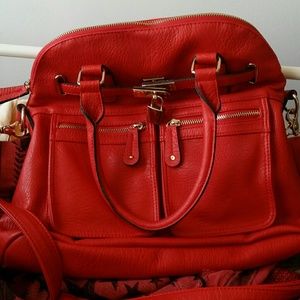 Modcloth vegan leather Lock handbag