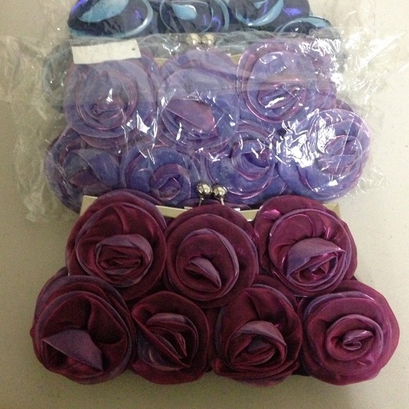 Frilly Rose Clutch