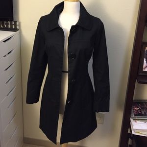 H&M knee length black coat.