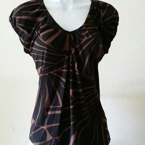 Black/brown pre-owned blouse Michael kors size M/M