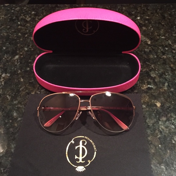 Juicy couture rose gold Aviator sunglasses