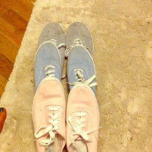 Pink & Blue Keds originals Grey off brand Keds