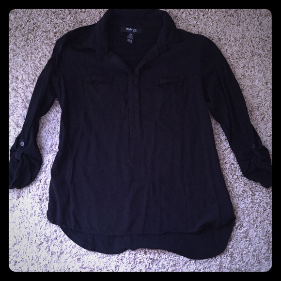 Black high low Popover