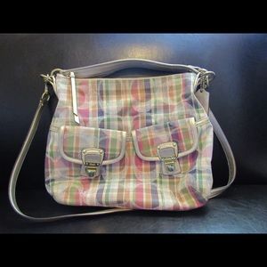 Coach large cross body multi color