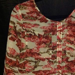 Lightweight M-one world sheer blouse