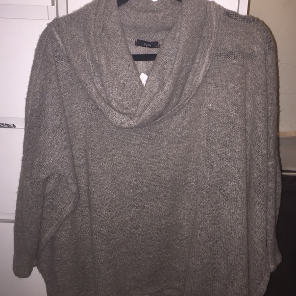 ANGL Sweaters - Angl soft cowl neck poncho sweater