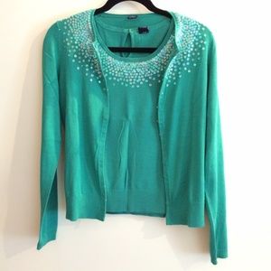 GAP Sequin Top and Cardigan Set