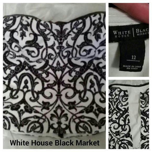 White House Black Market Bustier Top
