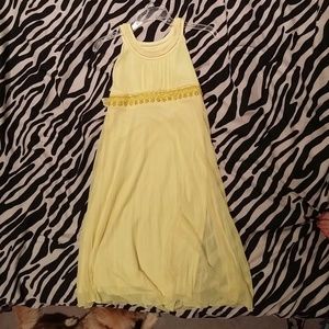 A bright yellow dress