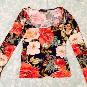 Nasty gal floral long sleeve