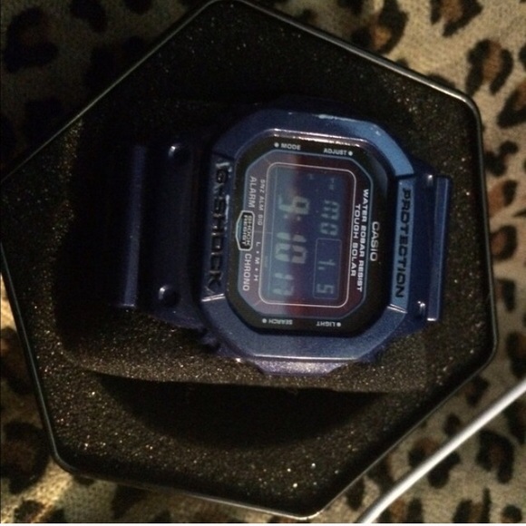 Navy gshock watch