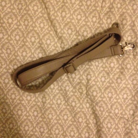 Grey purse strap