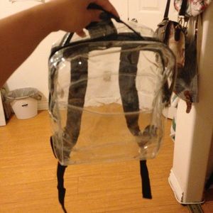 Clear see through backpack!