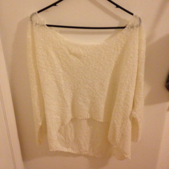 Cream knit sweater