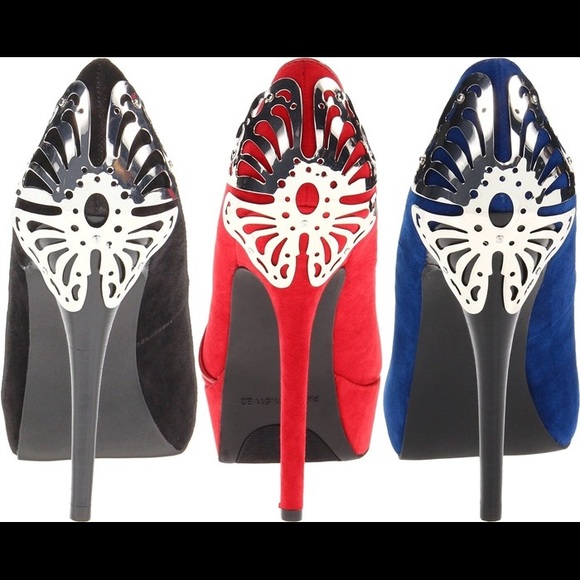 Amazing blue suede heels - Picture 2 of 2