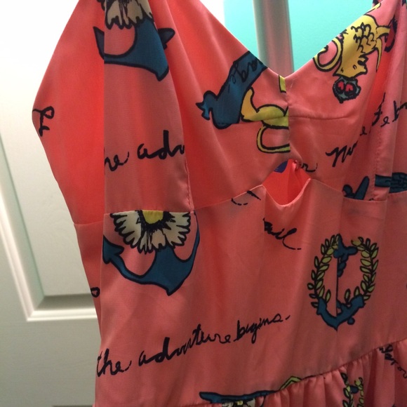 Flowy Print Dress - Picture 1 of 4