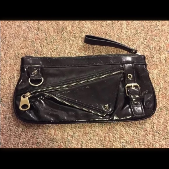 🎀TRENDY BLACK FAUX LEATHER CLUTCH BAG 🎀