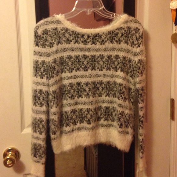 Cute fuzzy sweater
