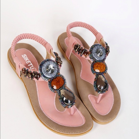 Two pair 48 each flip flop sandals pink - Picture 3 of 4