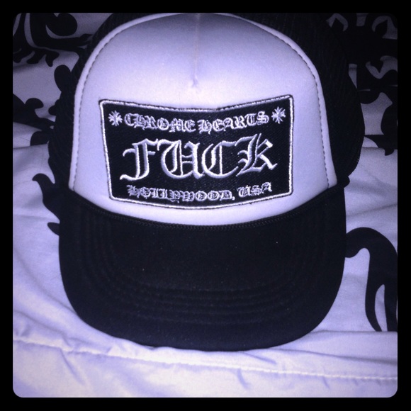 RARE!!! Chrome hearts "FUCK" trucker hat