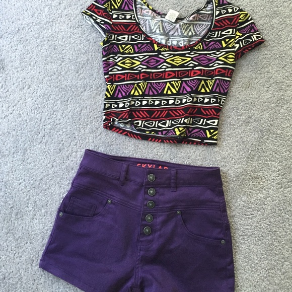 🎉SALE🎉 Purple High Waisted Shorts