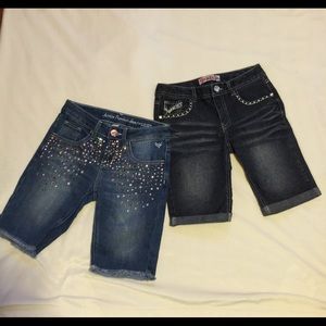 Girls denim shorts size 10