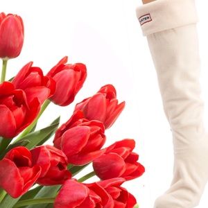 🌿• hunter original tall fleece welly socks •