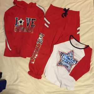 Justice sweatsuit and top