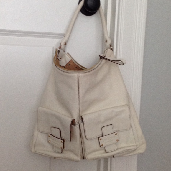Off White Kate Spade Hobo Bag