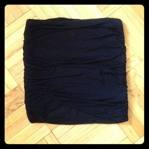 Free People black essential scrunch skirt