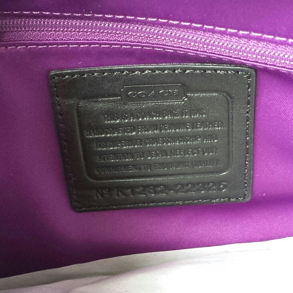 Coach Madison Kara Gathered Black Leather Carryall - Picture 4 of 4