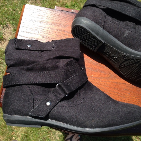 Faux Suede Black Booties - Picture 4 of 4